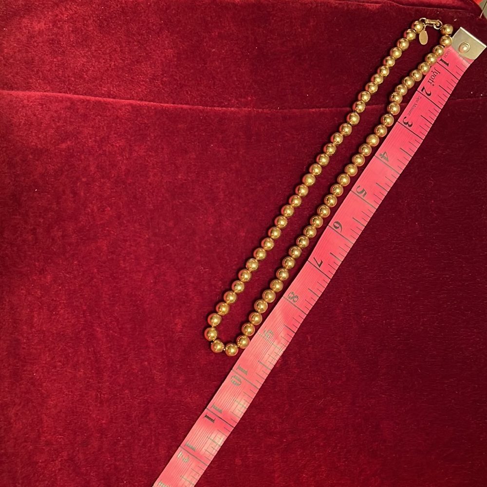Vintage PARKLANE gold tone beads on fine chain. Heavy. - Picture 3 of 3